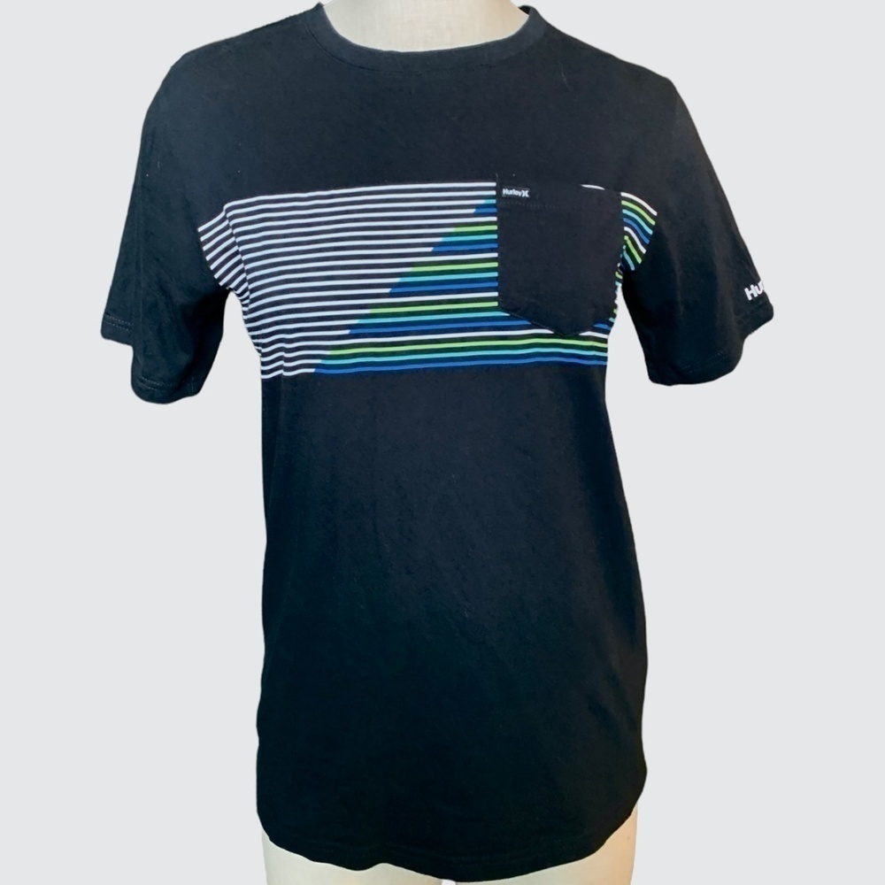 Hurley Premium Graphic Pocket Tee Juniors Sz XL 13-15 Years Black #49J
